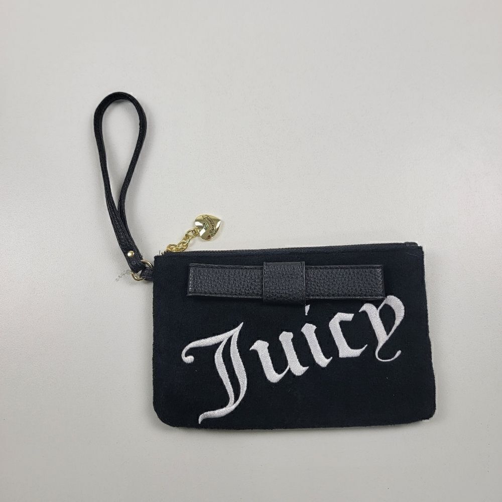 Vintage Y2K‎ Juicy Couture Velour Wristlet Purse Wallet Handbag